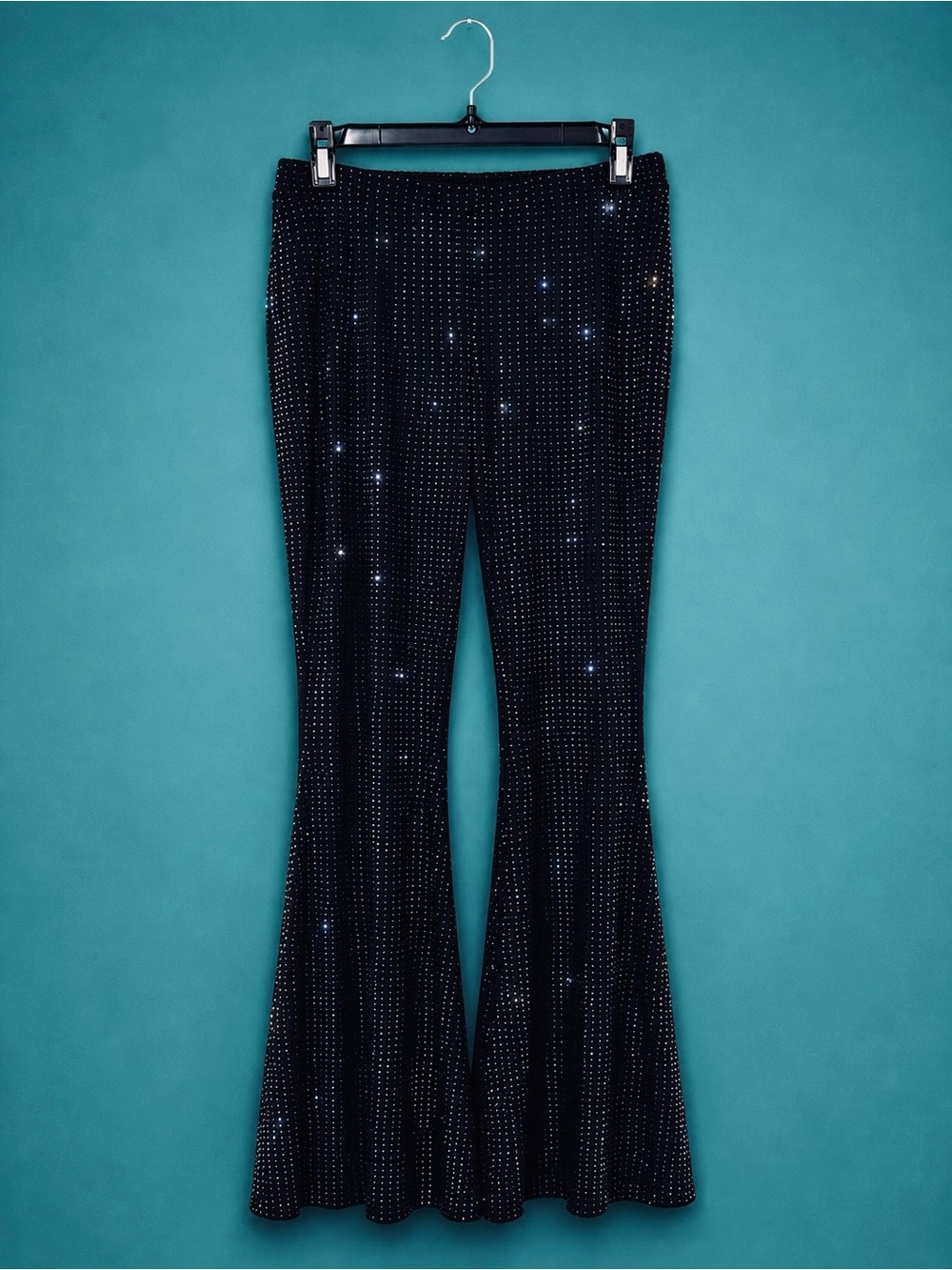 Windsor Black Beaded Flare Dress Pants Worn Once
